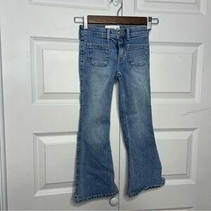 Abercrombie Kids Girls High-Rise Flare Jeans | Size 5/6 Regular